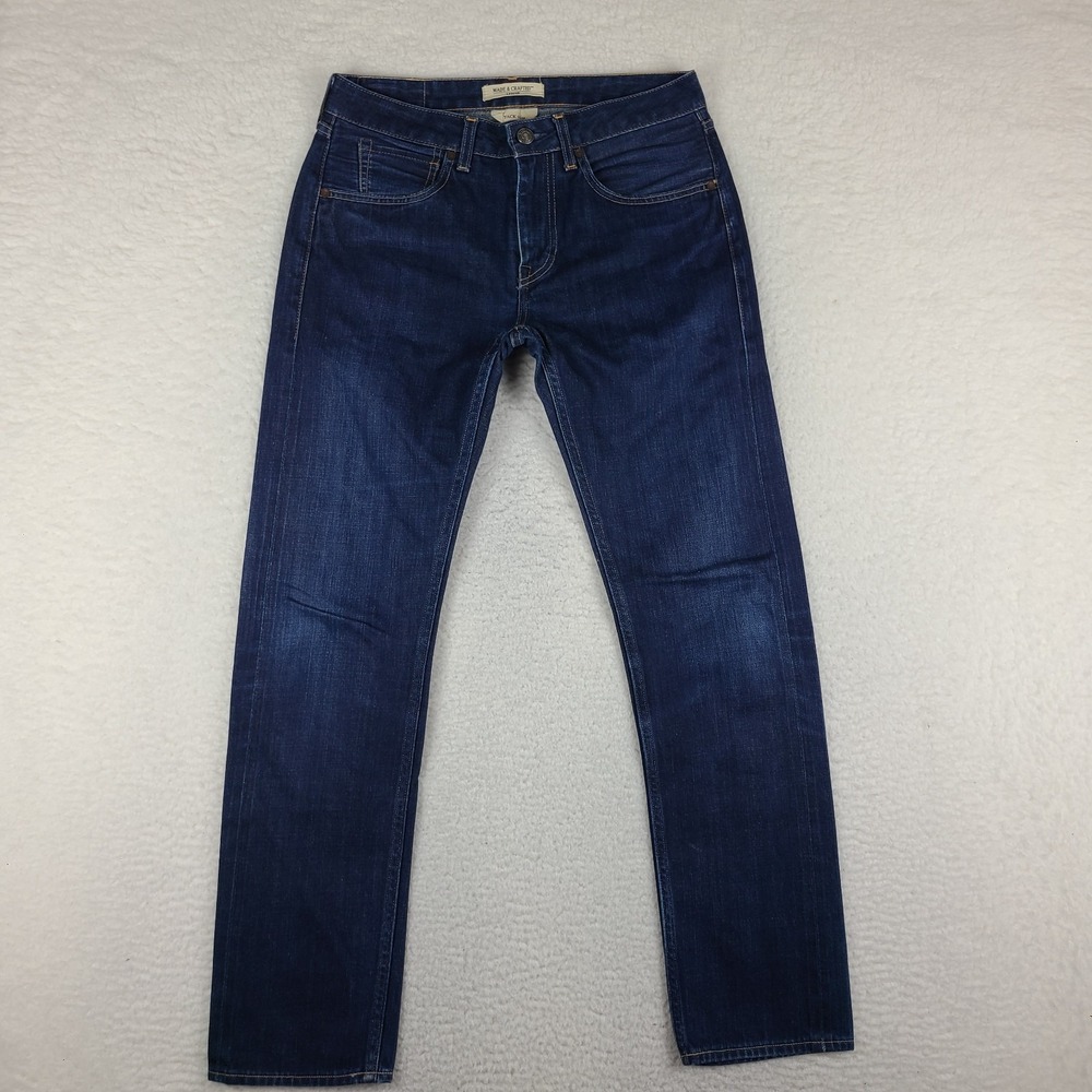 Levi's Made & Crafted Jeans Mens 31x32 Tack Slim Bovine Leather Selvedge Denim